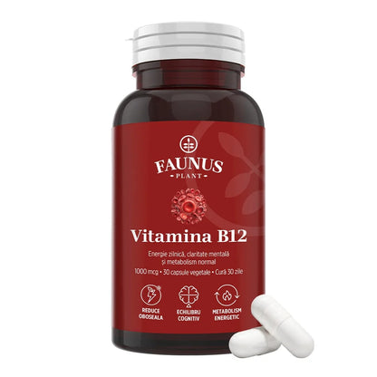 Faunus, Vitamina B12 1000 mcg x 30 cp PROMOTIE LIMITATA 2+1 GRATIS