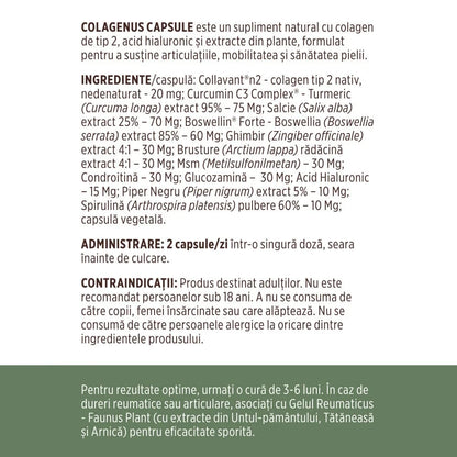 Faunus, Colagenus Capsule - 60 Capsule PROMOTIE LIMITATA 1+1 gratuit