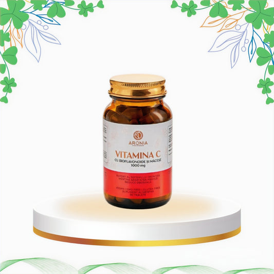 Aronia Charlottenburg - Vitamina C 1000 mg Bioflavonoide si Macese, 60 tb