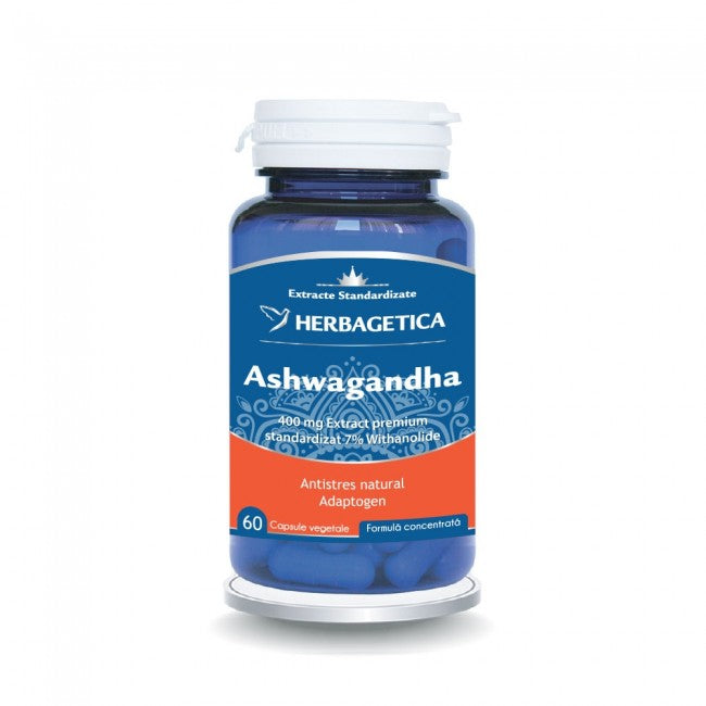 Herbagetica -  Ashwagandha, 60 cp