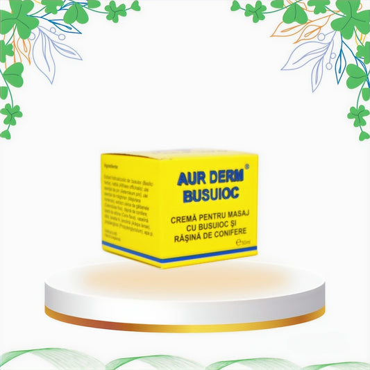 Laur Med - Aur Derm Crema Masaj Busuioc, 50 ml
