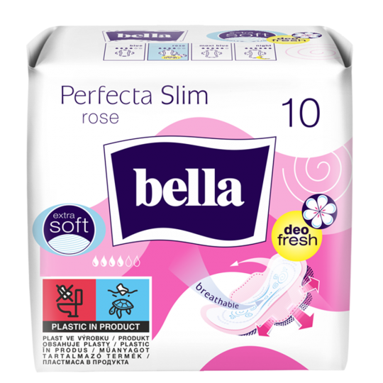 Absorbante igienice subțiri cu aripioare, suprafață Extra Soft din material nețesut delicat pentru confort și discreție totală, pachet 10 bucăți.