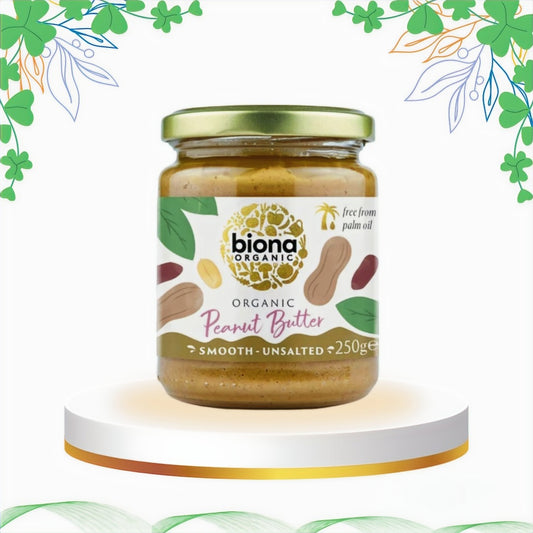 Biona - Crema Arahide Smooth Fara Sare Bio, 250 gr