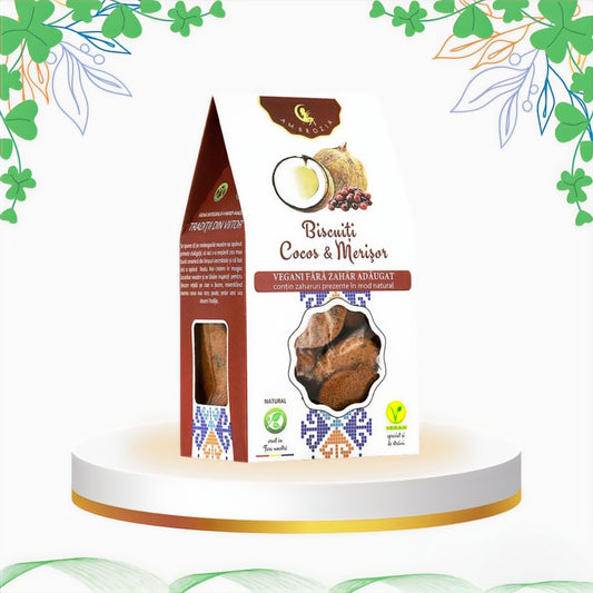 Ambrozia - Biscuiti Cocos si Merisor, 130 gr