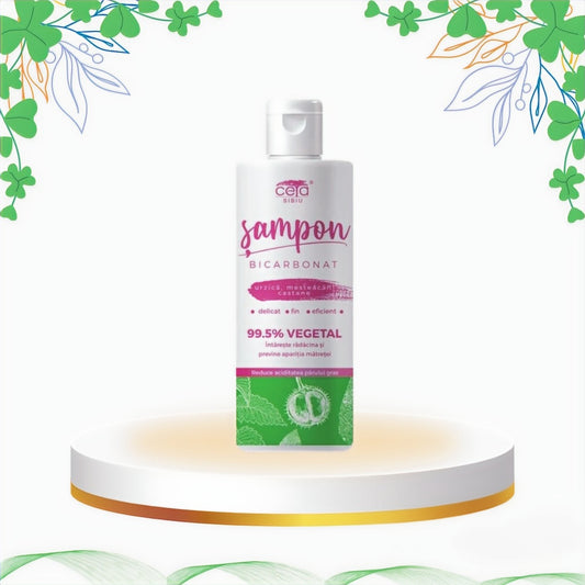 Ceta - Sampon 99,5% Vegetal cu Bicarbonat, 200 ml