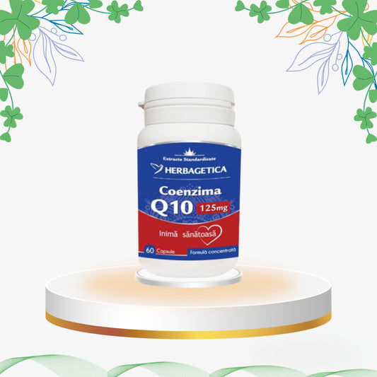 Herbagetica - Coenzima Q10 125 mg, 60 cp