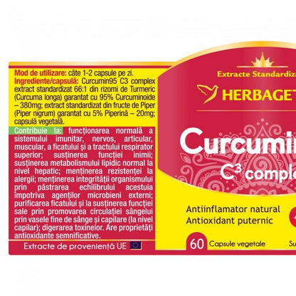 Herbagetica - Curcumin95 Complex, 60 cp
