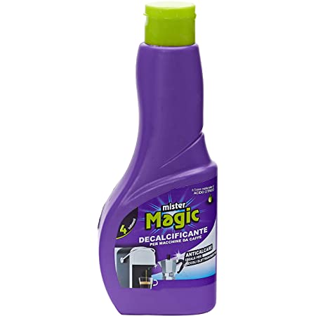 Decalcifiant natural Mister Magic 200ml pentru aparate de cafea, ceainice și fiare de călcat, pe bază de acid citric.