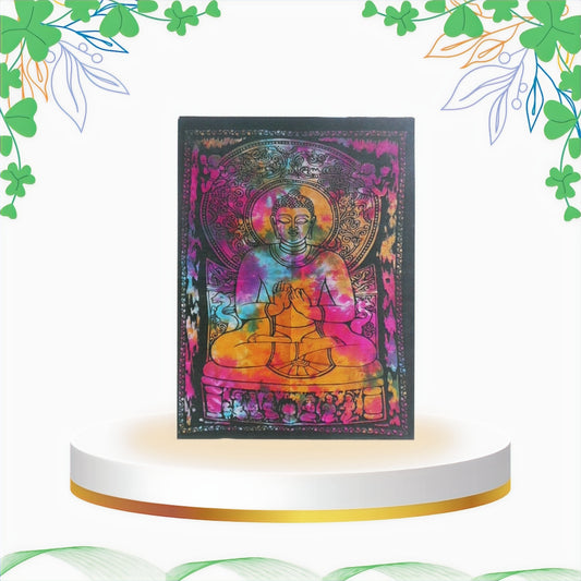 Decoratiune din Bumbac pentru Perete - Buddha - Linistit
