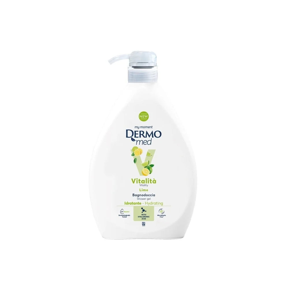 Dermomed, Gel de dus lime cu pompita x 1000 ml