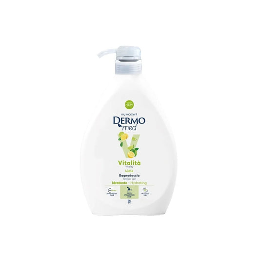 Dermomed, Gel de dus lime cu pompita x 1000 ml