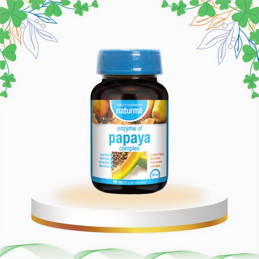 Naturmil - Complex Enzime Digestive Papaya, 90 tb