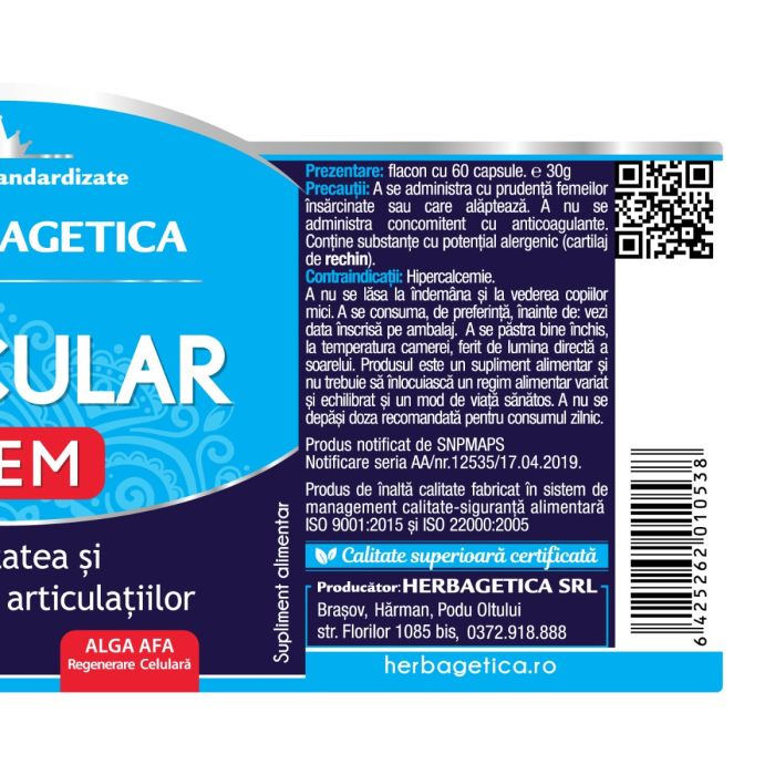 Herbagetica - Articular Stem x 60 cp