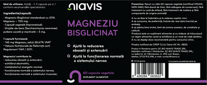 Niavis , Magneziu bisglicinat x 60 cp