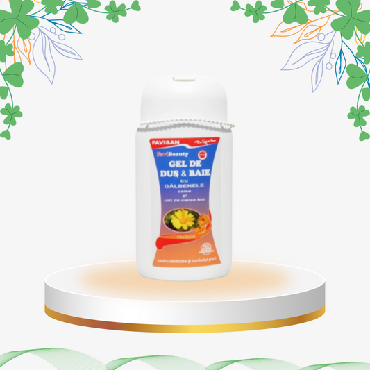 Favisan - Gel Dus Galbenele si Caise, 300 ml