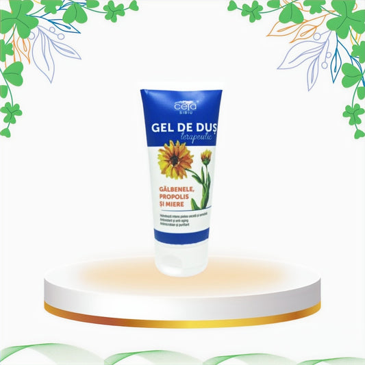Ceta Sibiu - Gel Dus Terapeutic Galbenele Miere si Propolis, 200 ml