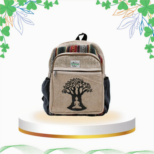 Rucsac de Canepa - Design Arborele Bodhi