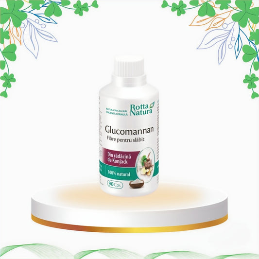 Rotta Natura - Glucomannan Fibre pentru Slabit, 90 cp
