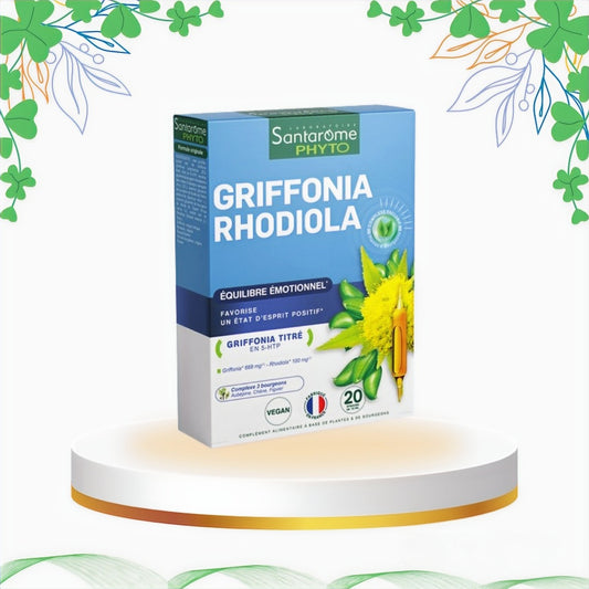 Alchida - Griffonia si Rhodiola Bio, 20 fiole