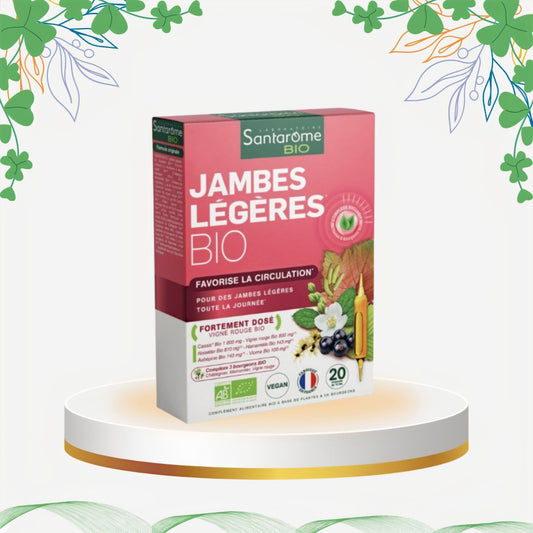 Santarome - Jambes Legeres Bio, 20 fiole