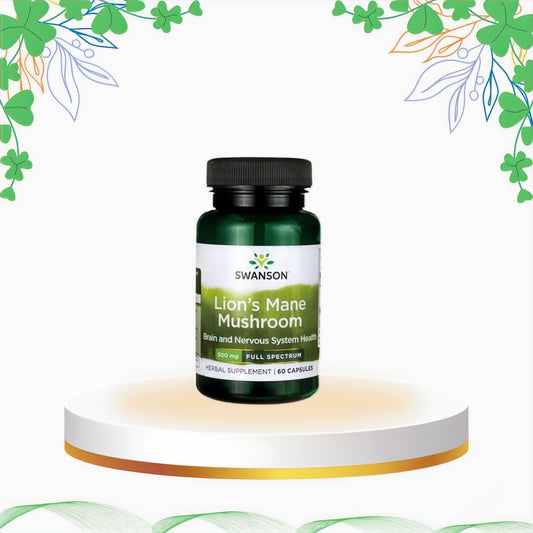 Swanson - Lion's Mane 500 mg (Coama Leului), 60 cp