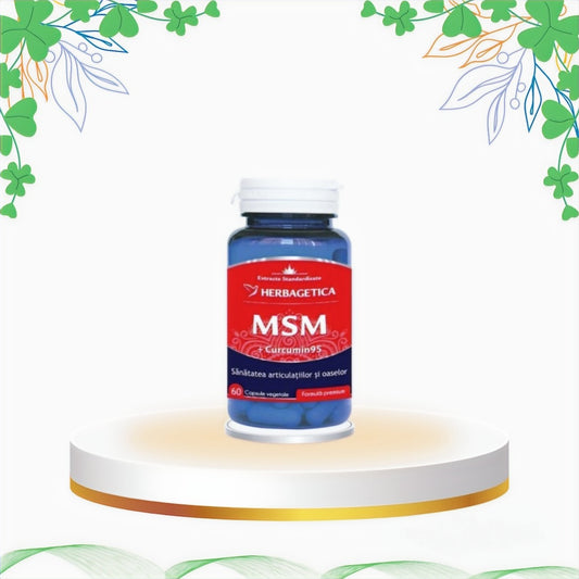 Herbagetica - MSM Curcumin, 60 cp