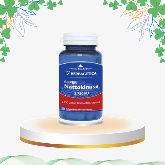Herbagetica - Super Nattokinase, 30 cp