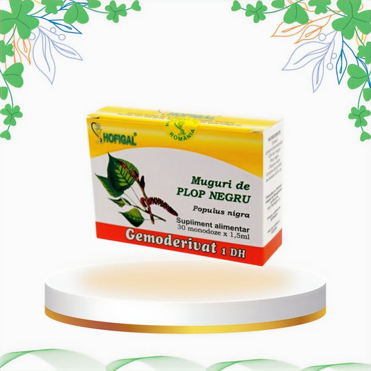 Hofigal - Gemoderivat Muguri de Plop Negru, 30 monodoze