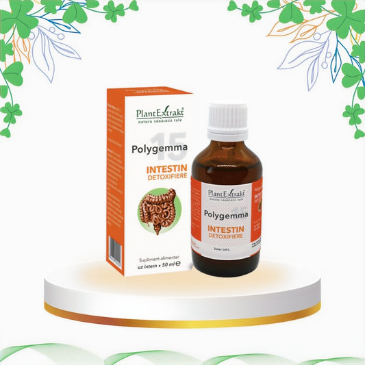 Polygemma 15 - Intestin Detoxifiere, 50 ml