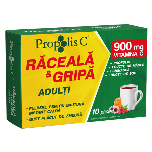 Fiterman, Propolis C raceala si gripa adulti x 10 plicuri