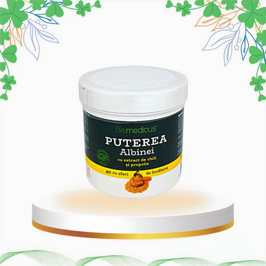 Biomedicus - Gel cu Extract de Propolis si Chili Puterea Albinei, 250 ml