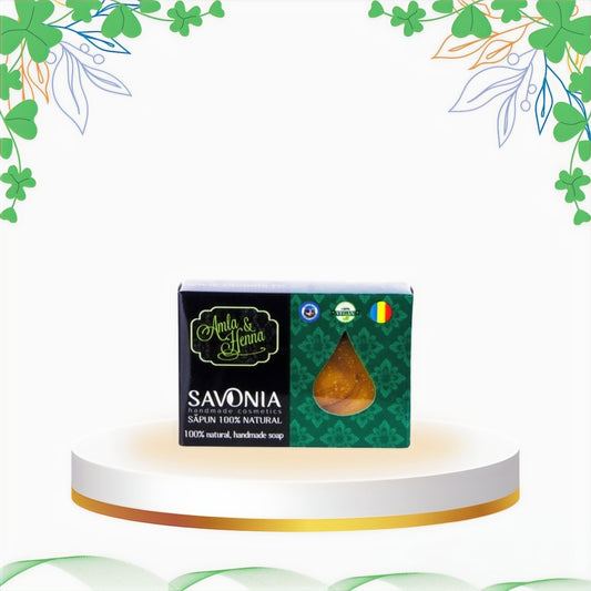 Savonia - Sampon Solid Amla si Henna, 90 gr