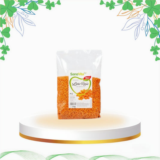 Sanovita - Linte Rosie Decorticata, 1 kg