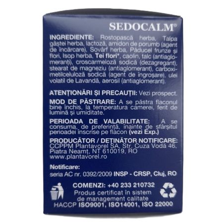 Plantavorel - Sedocalm, 40 cp