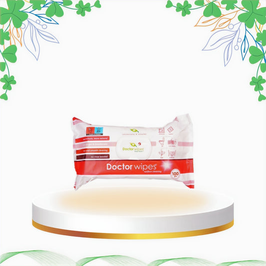 Dr Wipes - Servetele Umede Multisuprafete, cu Otet si Bicarbonat, 100 buc