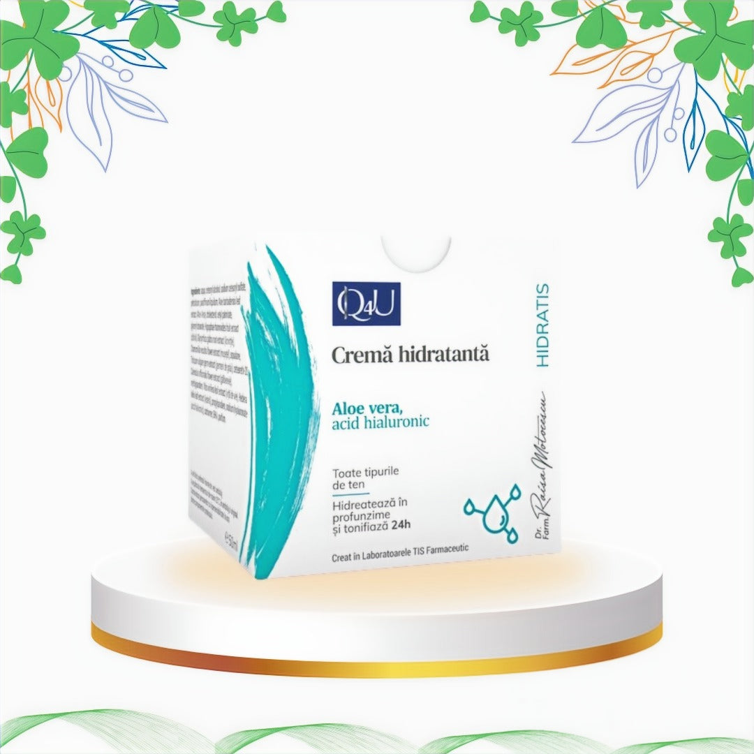 Tis - Crema Hidratanta cu Aloe Vera si Acid Hialuronic, 50 ml