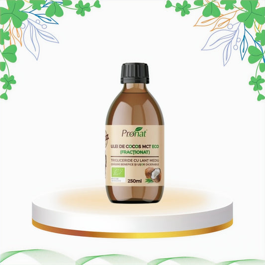 Pronat - Ulei De Cocos Fractionat Mct Bio, 250 ml