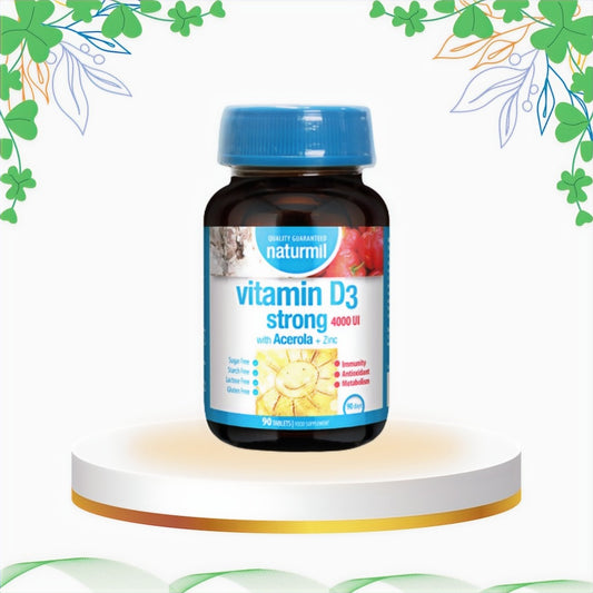 Naturmil - Vitamina D3 Strong 4000 UI, 90 tb