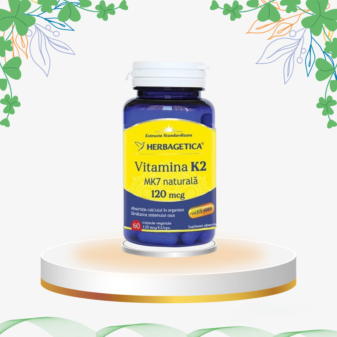 Herbagetica - Vitamina K2 MK7 Naturala, 30 cp